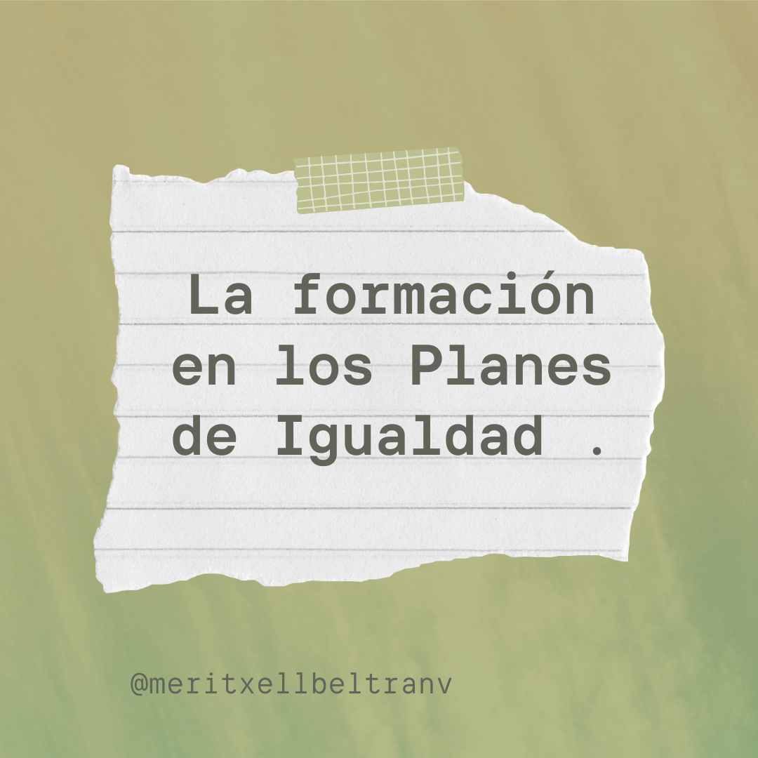 Formación igualdad
