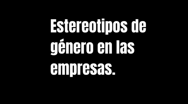 formacion igualdad en la empresas estereotipos de género